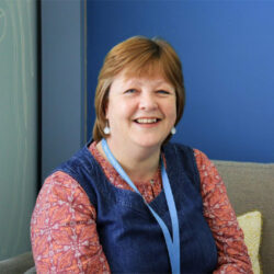 Close up of Joanne, Senior Healthcare Support Worker