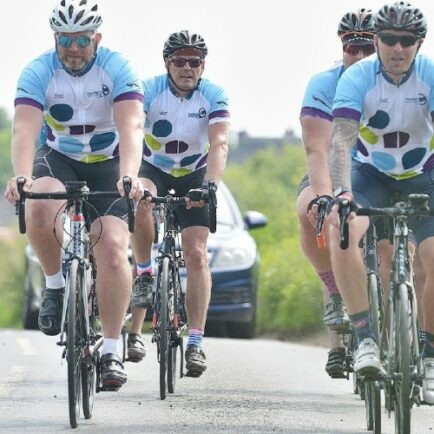 4 fundraisers cycling in the Norwich 100