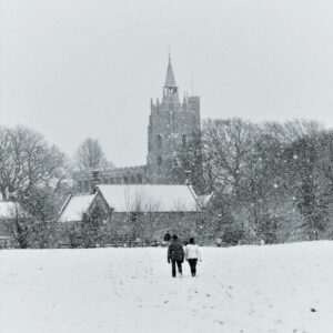 Walking in the snow by Aubrey Jenkins